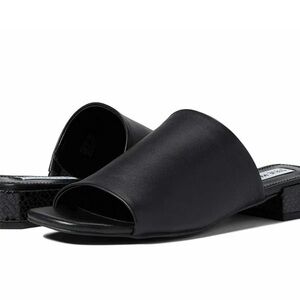 Steve Madden Black Leather Anders Heeled Sandal Women's Size 6.5